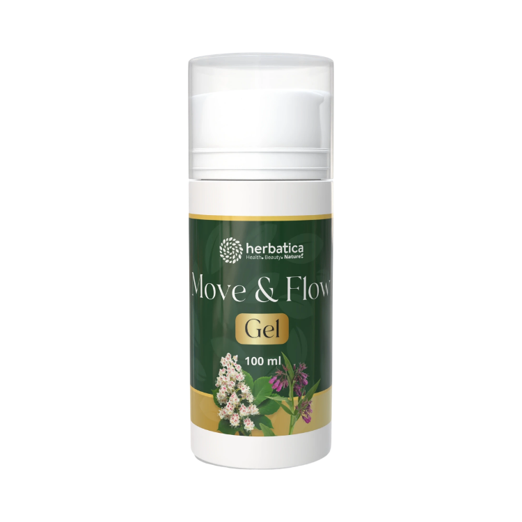 Obrázok z Move & Flow Gel – kostihojovo‑pagaštanový gél – 100 ml - Herbatica