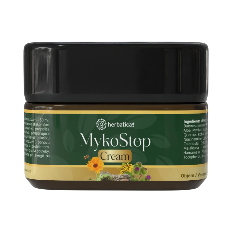 Obrázok z MykoStop Forte Cream - antimykotický regeneračný krém na pokožku a nechty - 50 ml -  Herbatica