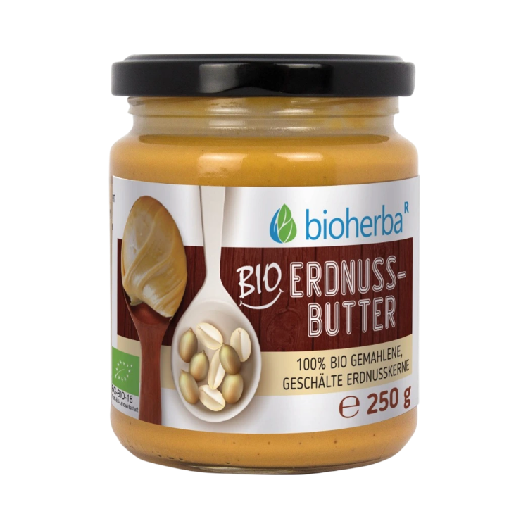 Obrázok z 100 % bio arašidové maslo – 250 g – Bioherba