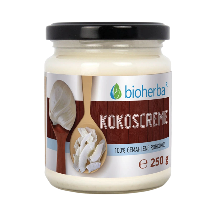 Obrázok z 100 % kokosový krém z mletého surového kokosu – 250 g – Bioherba