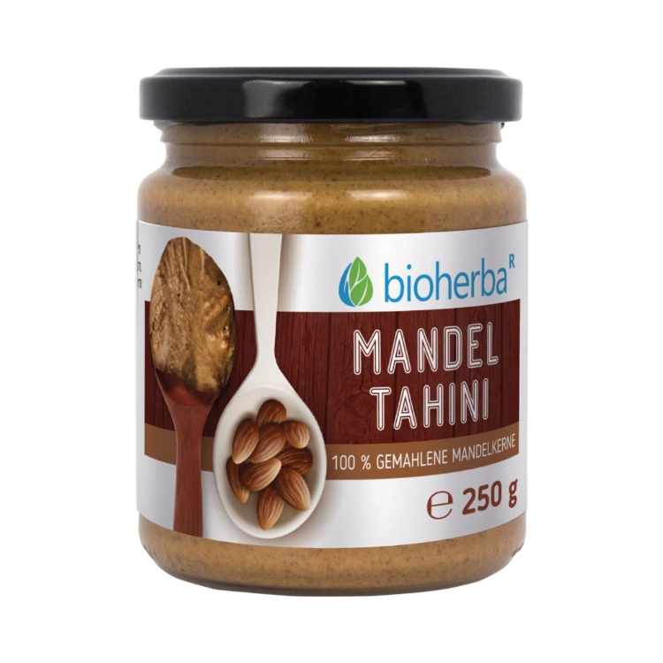 Obrázok z 100 % mandľové tahini z mletých mandľových jadier – 250 g – Bioherba