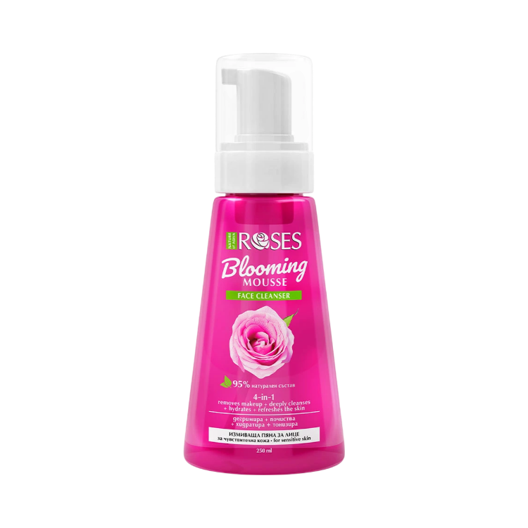 Obrázok z 4v1 Rozjasňujúca pleťová pena ROSES 250 ml - NATURE OF AGIVA