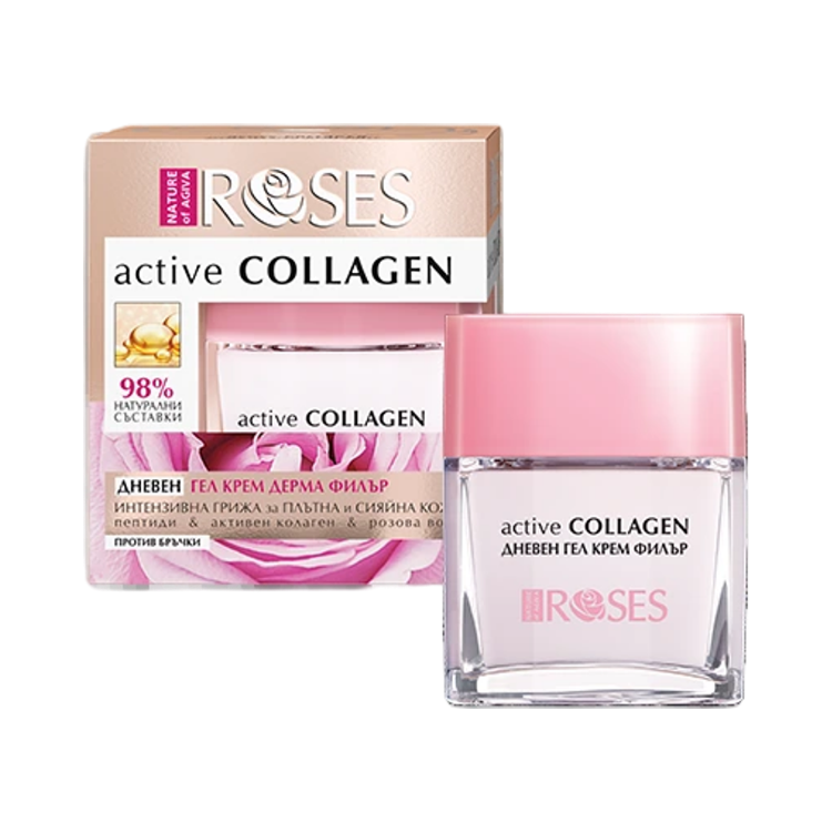Obrázok z ACTIVE COLLAGEN Denný gél krém proti vráskam 50 ml - NATURE OF AGIVA