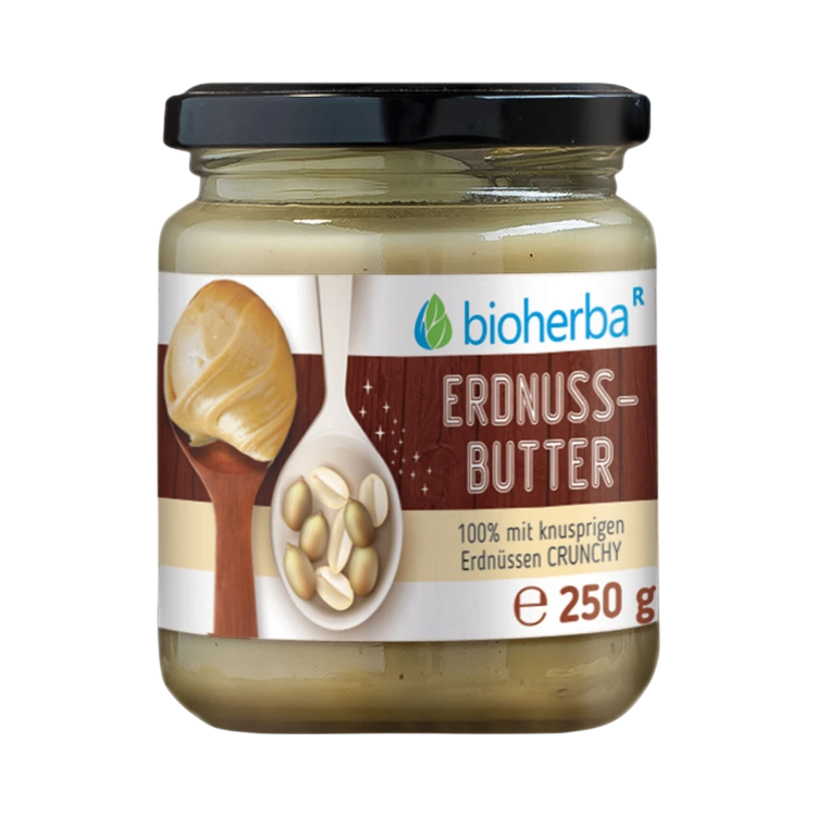 Obrázok z Arašidové maslo crunchy s kúskami - 250 g - Bioherba