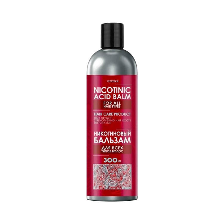 Obrázok z Balzam s kyselinou nikotínovou pre všetky typy vlasov – 300 ml – Vitateka