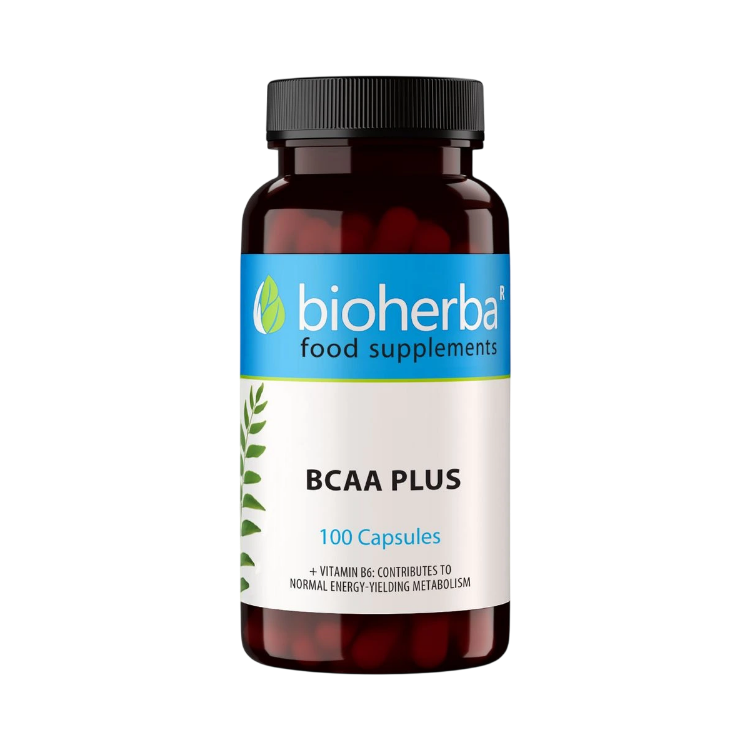 Obrázok z BCAA Plus – 100 kapsúl – Bioherba