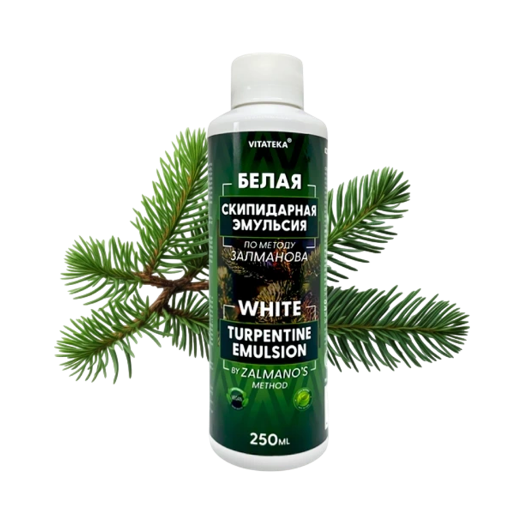 Obrázok z Biela terpentínová kúpeľová emulzia – 250 ml – Vitateka