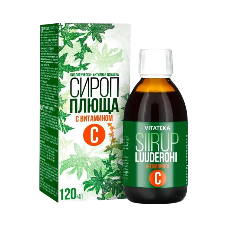 Obrázok z Brečtanový sirup s vitamínom C – 120 ml – Vitateka