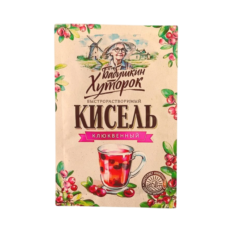 Obrázok z Brusnicový kisiel v prášku (brusnica obyčajná) - 30 g - Hutorok