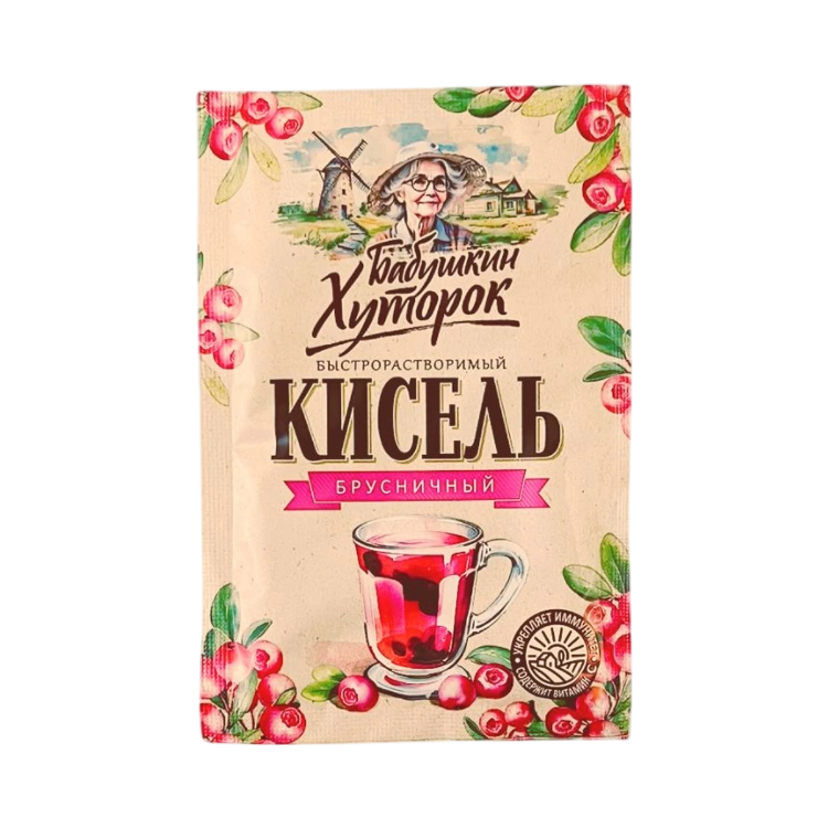 Obrázok z Brusnicový kisiel v prášku (kľukva) - 30 g - Hutorok