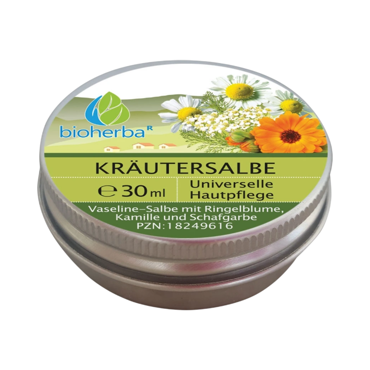 Obrázok z Bylinná masť s nechtíkom, harmančekom a rebríčkom - 30 ml - Bioherba