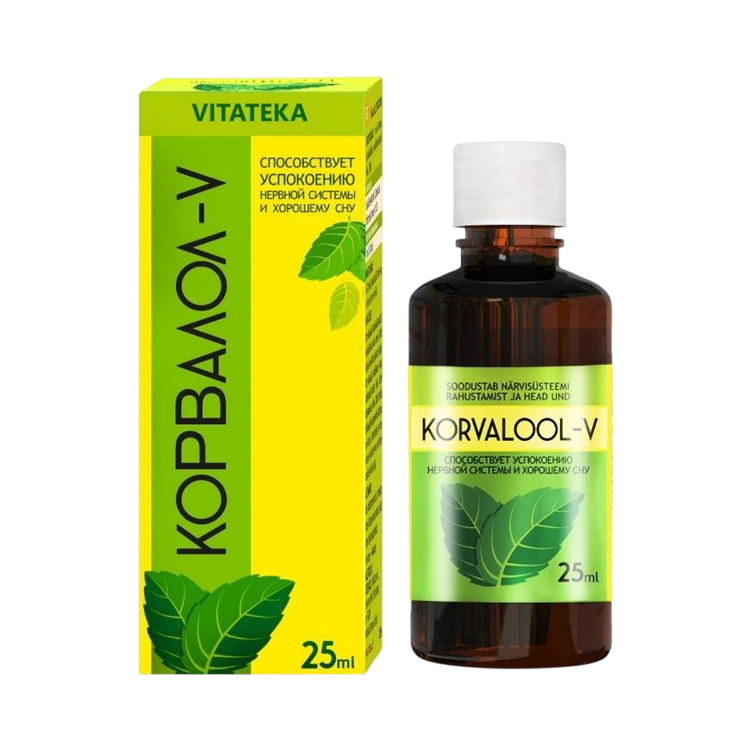 Obrázok z Corvalol-V – bylinné kvapky – 25 ml – Vitateka