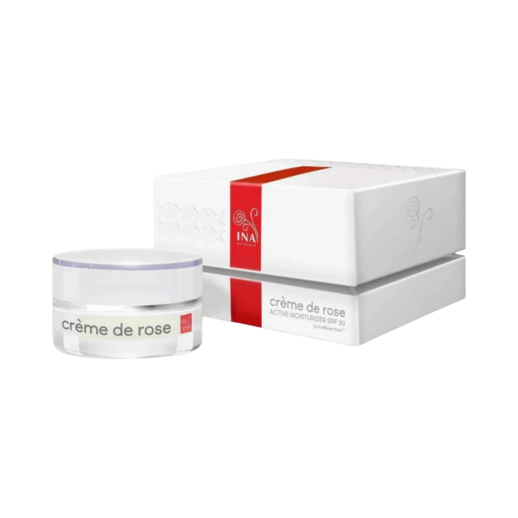Obrázok z Crème de rose - hydratačný krém s SPF30 - vysoko obohatený o organický esenciálny ružový olej - 50 ml - INA Essentials