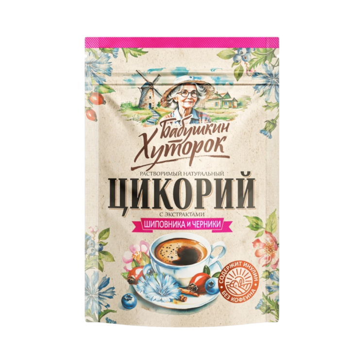 Obrázok z Čakanková káva s čučoriedkou a šípkou - 100 g - Hutorok