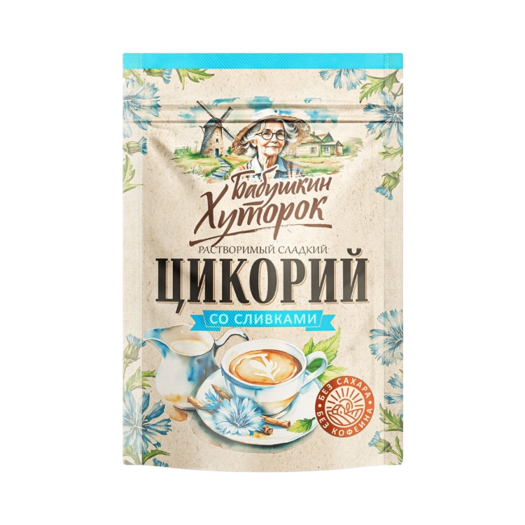 Obrázok z Čakanková káva so stéviou a rastlinnou smotanou - 100 g - Hutorok