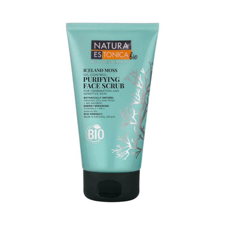 Obrázok z Čistiaci pleťový peeling s islandským machom - 150 ml - Natura Estonica