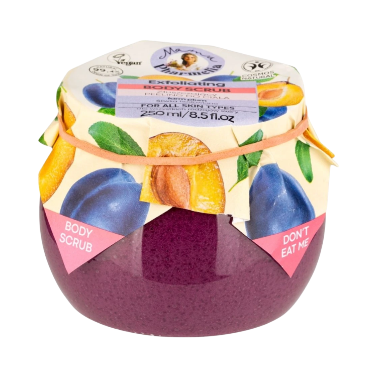 Obrázok z Exfoliačný telový peeling so slivkou - 250 ml - Mama Pharmelia