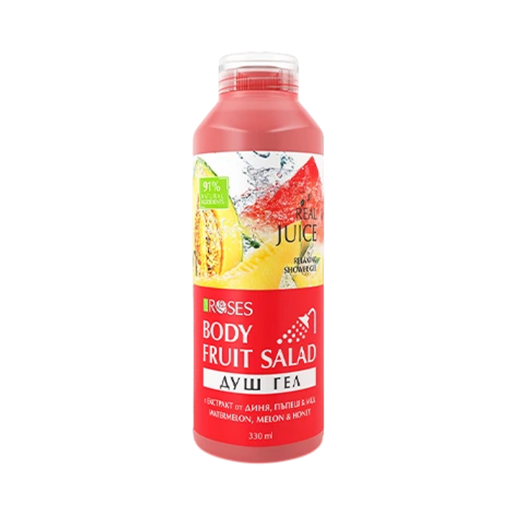 Obrázok z FRUIT SALAD – Prírodný sprchový gél vodný melón, cukrový melón & med 330 ml - NATURE OF AGIVA