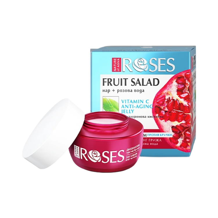 Obrázok z FRUIT SALAD vitamín C gélový krém proti vráskam s extraktom z granátového jablka a ružovou vodou 50 ml - NATURE OF AGIVA