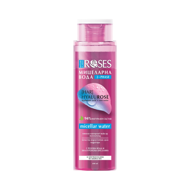 Obrázok z HYALUROSE dvojfázová micelárna voda 400 ml - NATURE OF AGIVA