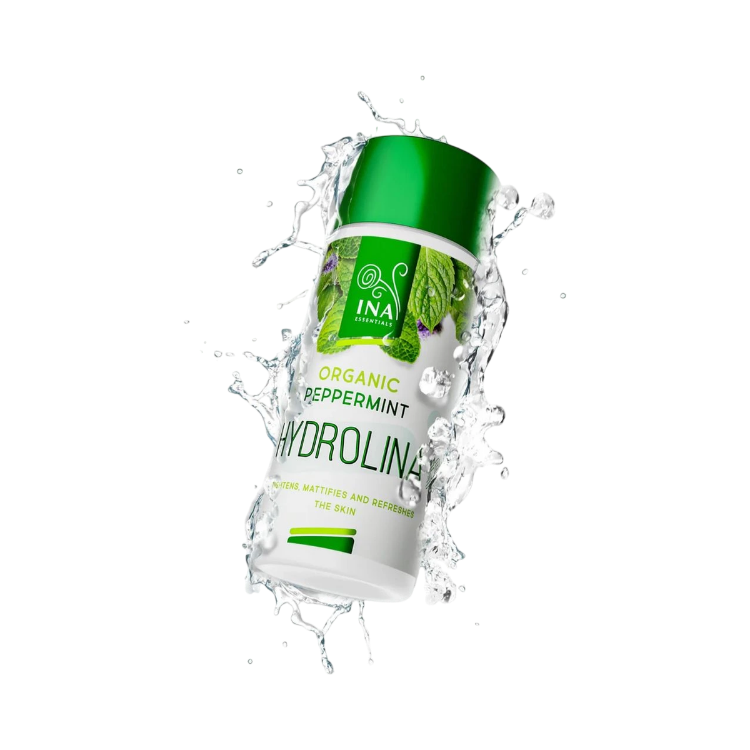 Obrázok z HYDROLINA - organická voda z mäty pre vypnutie pleti a matný efekt - 150 ml - INA Essentials