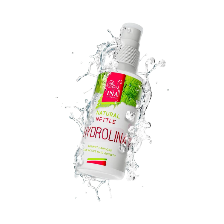 Obrázok z HYDROLINA - voda z divokej žihľavy - vlasový sprej na vypadávanie vlasov a mastné vlasy- 150 ml - INA Essentials
