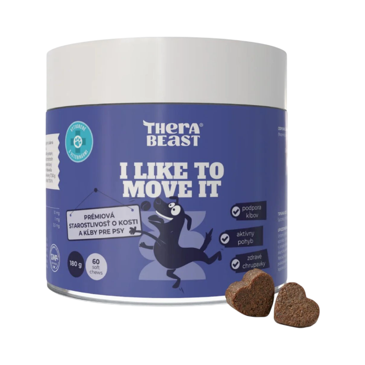 Obrázok z I Like To Move It Premium – podpora kĺbov a chrupaviek pre psov – 60 ks – Therabeast