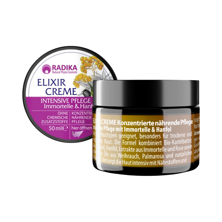 Obrázok z Intenzívny regeneračný krém s olejom z immortelle a konopným olejom - 50 ml - Bioherba