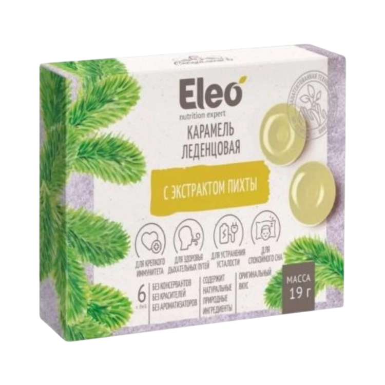 Obrázok z Karamelové cukríky s jedľovým extraktom - 6ks/19g - ELEO