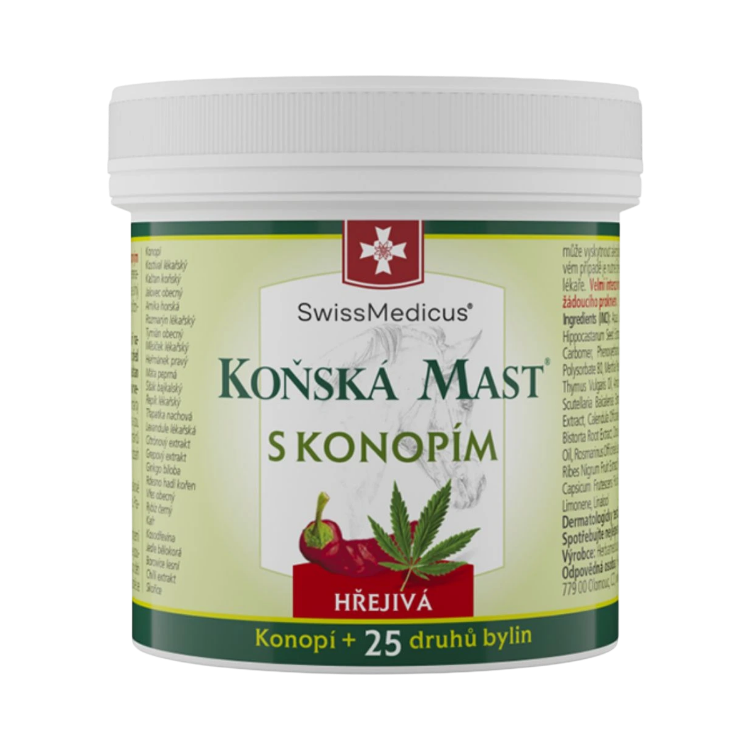 Obrázok z Konská masť s konope hrejivá - 500 ml - SwissMedicus