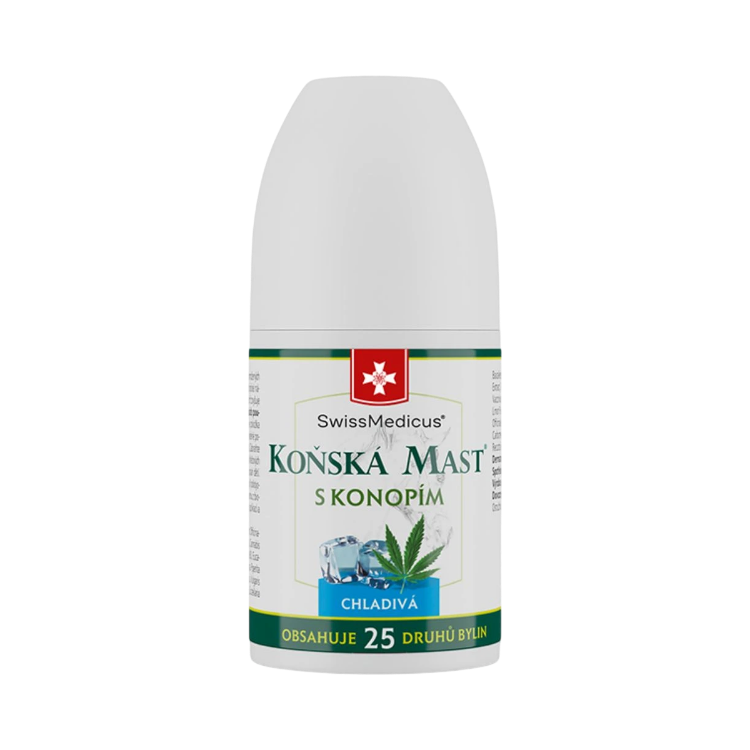 Obrázok z Konská masť s konope chladivá ROLL-ON - 90 ml - SwissMedicus