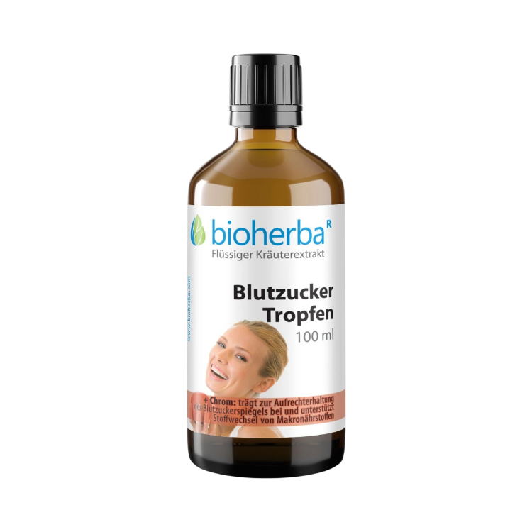 Obrázok z Kvapky na hladinu cukru v krvi – tinktúra – 100 ml – Bioherba