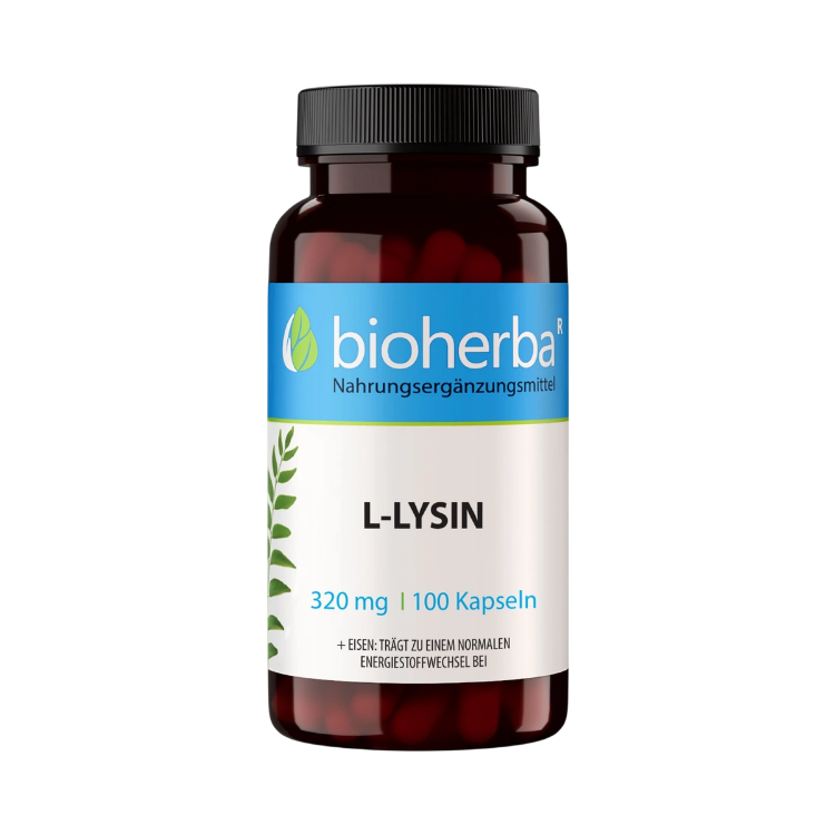 Obrázok z L-lyzín 320 mg – 100 kapsúl – Bioherba