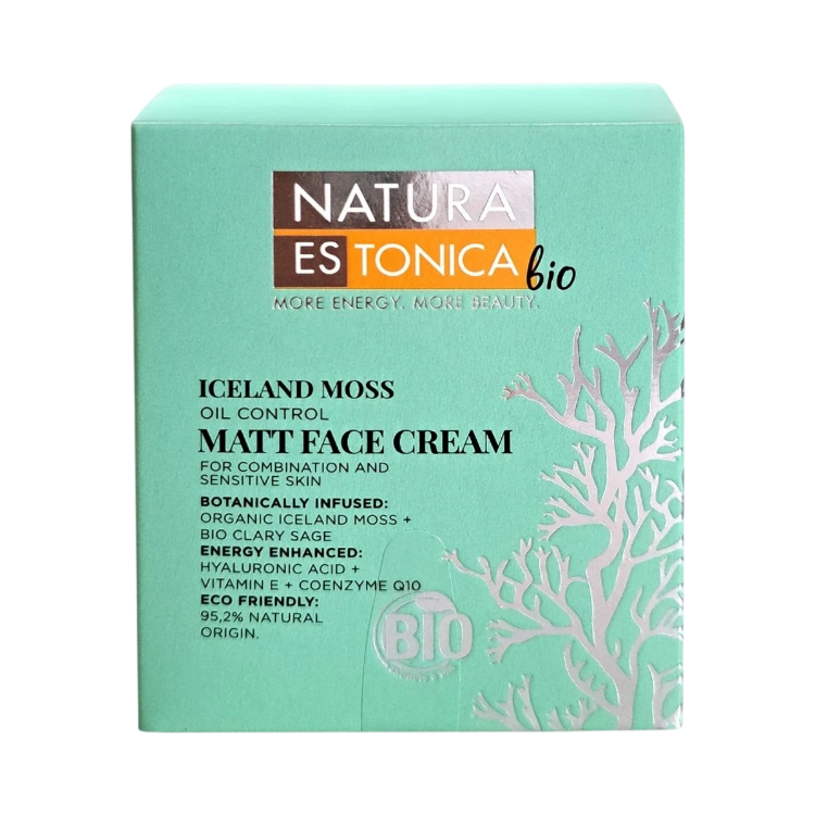 Obrázok z Matujúci pleťový krém s islandským machom - 50 ml - Natura Estonica