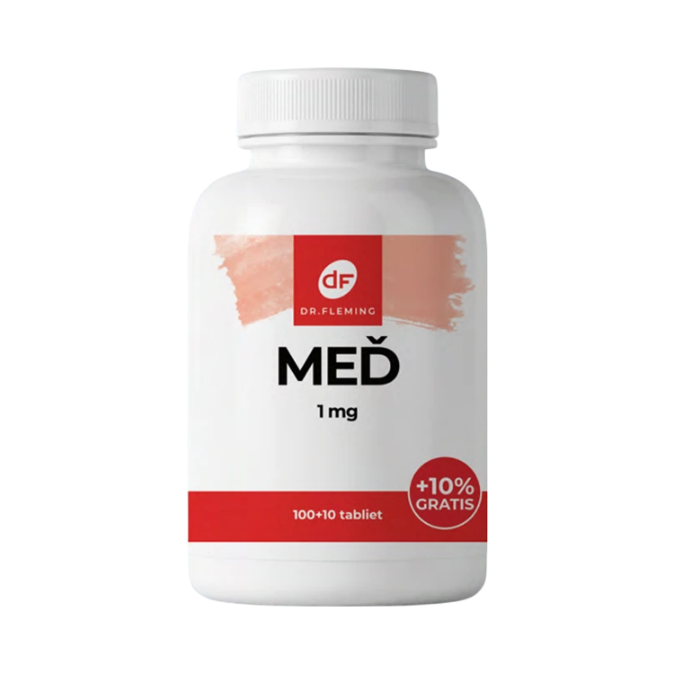 Obrázok z Meď 1 mg - 110 tabliet - Dr. Fleming