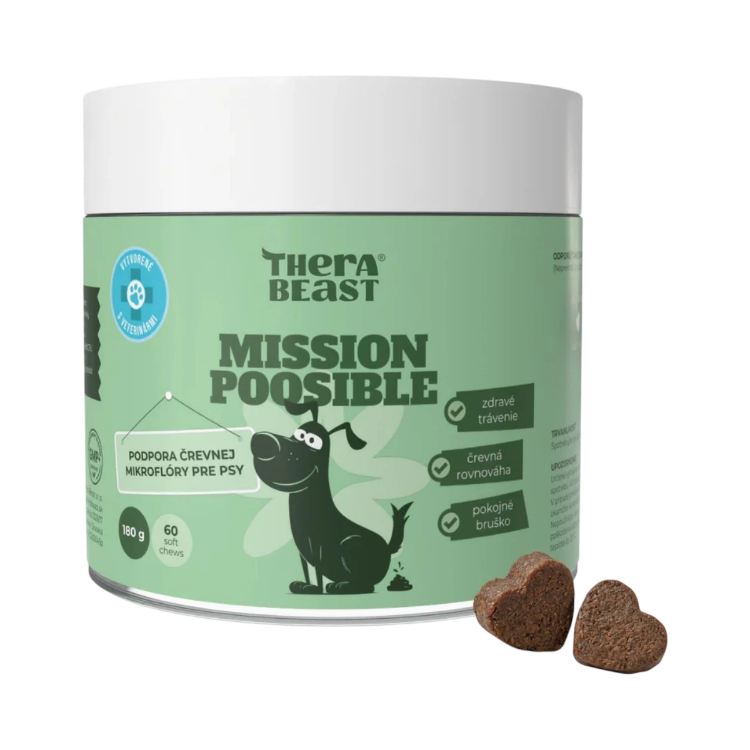 Obrázok z Mission Poosible – probiotiká a prebiotiká pre psov – 60 ks – Therabeast