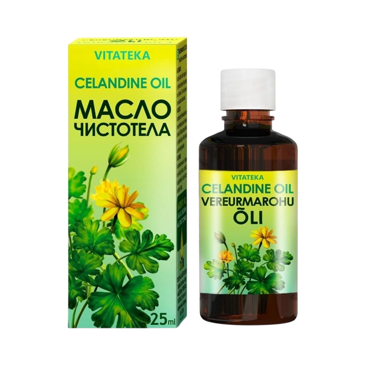 Obrázok z Olej s extraktom z lastovičníka a vitamínom E – 25 ml – Vitateka