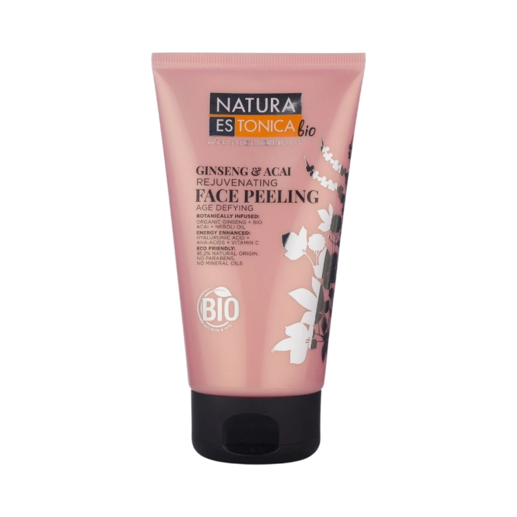 Obrázok z Omladzujúci pleťový peeling so ženšenom a acai - 150 ml - Natura Estonica