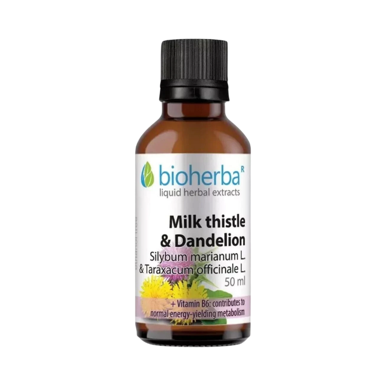 Obrázok z Pestrec mariánsky & púpava kvapky – tinktúra – 50 ml – Bioherba