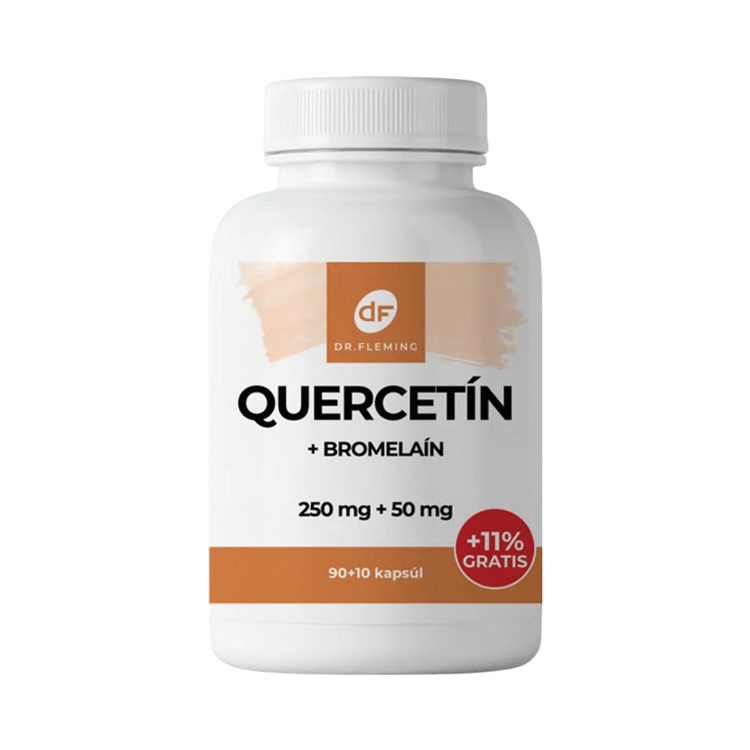 Obrázok z Quercetín + Bromelaín - 100 kapsúl - Dr. Fleming