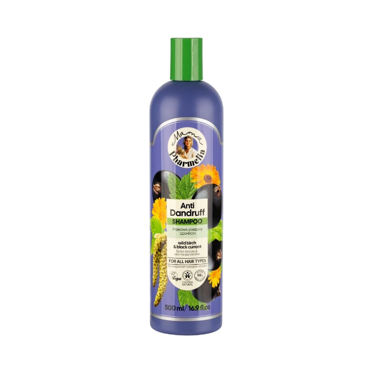 Obrázok z Šampón proti lupinám s brezou a čiernou ríbezľou - 500 ml - Mama Pharmelia