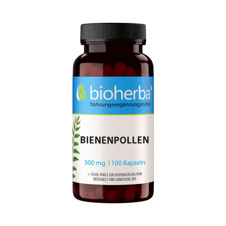 Obrázok z Včelí peľ 300 mg – 100 kapsúl – Bioherba