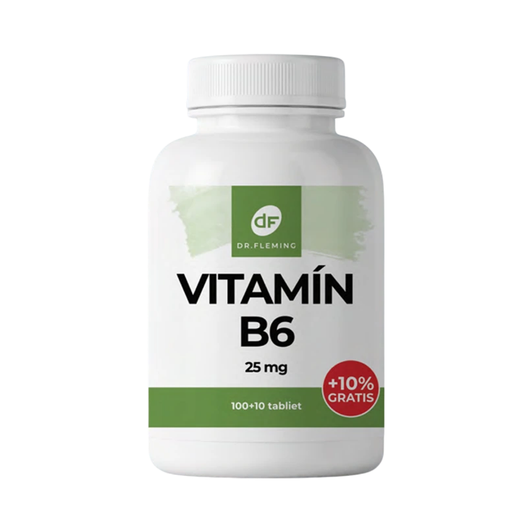 Obrázok z Vitamín B6 25 mg - 110 tabliet - Dr. Fleming