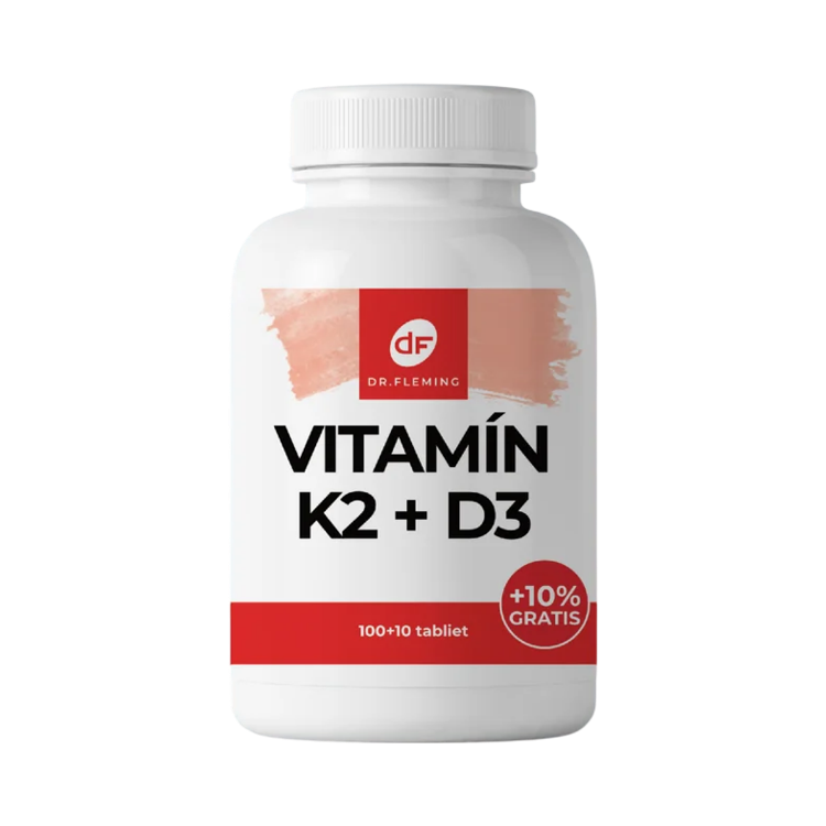 Obrázok z Vitamín K2 100μg + D3 3000IU - 110 tabliet - Dr. Fleming