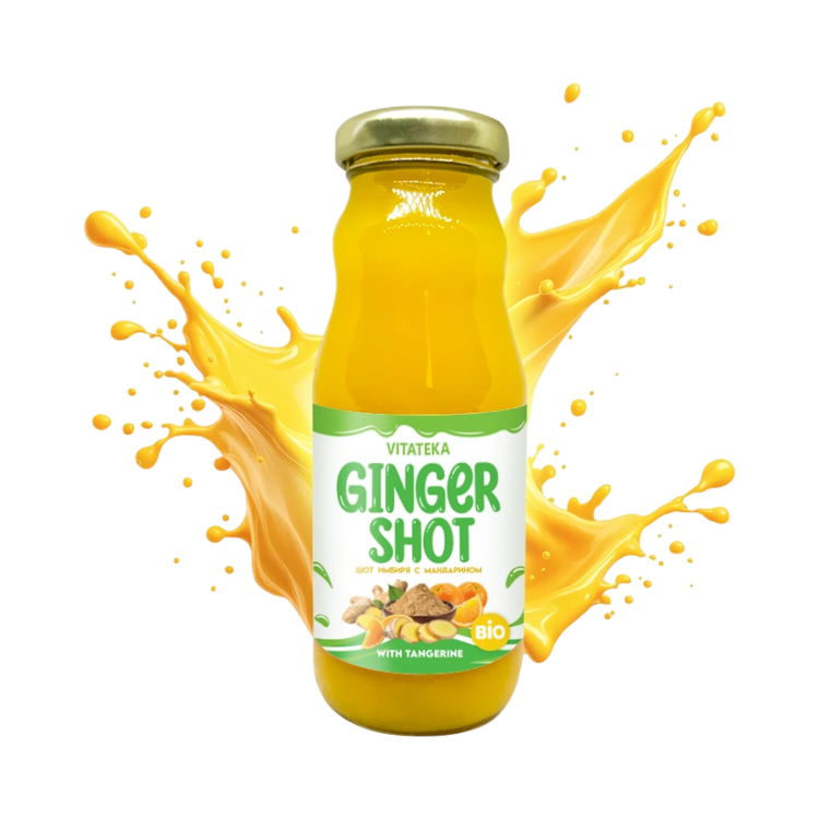 Obrázok z Zázvorový shot s mandarínkou – 200 ml – Vitateka