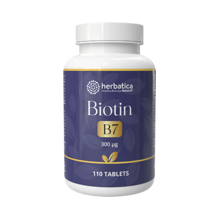 Obrázok z Biotín 300μg - 110 tabliet - Herbatica