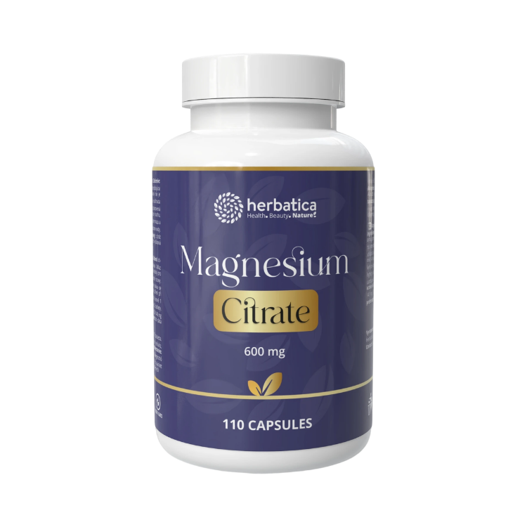 Obrázok z Magnézium Citrát 600 mg - 110 tabliet - Herbatica