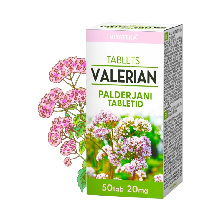Obrázok z Valeriána lekárska 20 mg - 50 tabliet - Vitateka