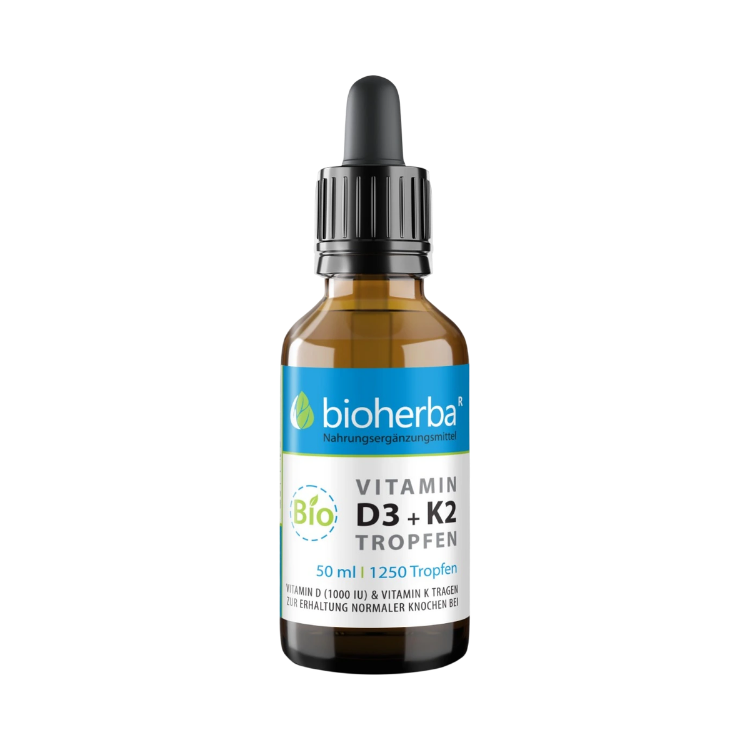 Obrázok z Vitamín D3 + K2 kvapky BIO - 50 ml - Bioherba