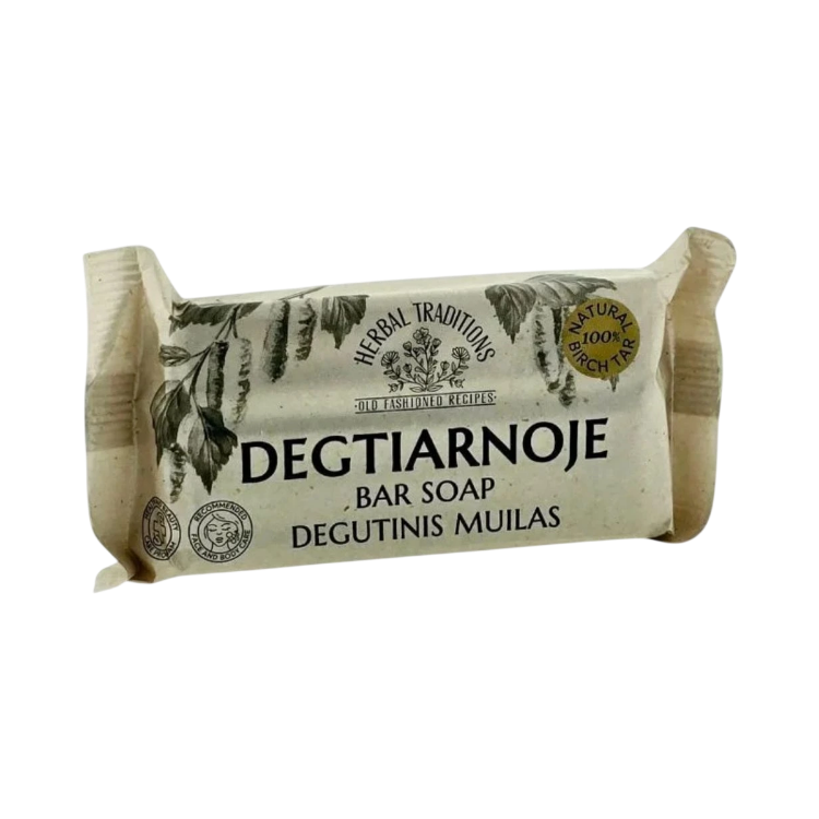 Obrázok z Dechtové tuhé mydlo na tvár a telo – 140 g – Herbal Traditions